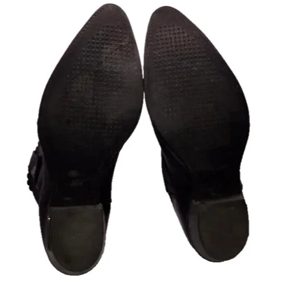 Harley-Davidson Ladies Black Leather Motorcycle Riding Boots Size 8M USA Made - Picture 11 of 16